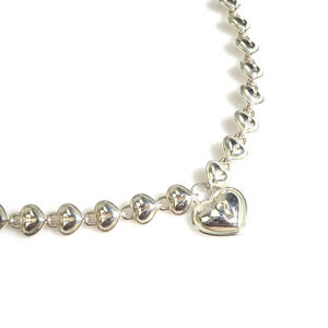 Tiffany Co Heart Lock Necklace Sterling Silver